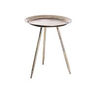 HAKU Möbel Mesa auxiliar bronce, metal, metal - Dim.: AL 47 cm x diámetro 38 cm, Estilo: Moderno