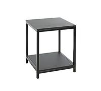 HAKU Möbel Mesa auxiliar negro, MDF, metal - Dim.: AN 40 cm x AL 50 cm x P 40 cm, Estilo: Moderno