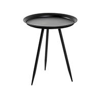 HAKU Möbel Mesa auxiliar negro, metal, metal - Dim.: AL 54 cm x Ø 44 cm, Estilo: Moderno
