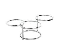 HAKU Möbel Mesa de café cromo, Metal, cristal de seguridad - Dim.: AN 58-140 cm x AL 43 cm x P 50 cm, Estilo: Moderno