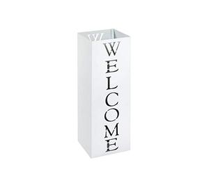 HAKU Möbel Paragüero Blanco, Blanco, Metal, Metal - Dim.: AN 16 cm x AL 48 cm x P 16 cm, Estilo: Moderno