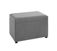 HAKU Möbel Pecho antracita, MDF, tejido textil - Dim.: AN 58 cm x AL 42 cm x P 39 cm, Estilo: Art Déco