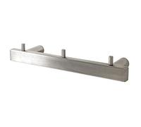 HAKU Möbel Perchero acero inoxidable, Acero inoxidable - Dim.: AN 26 cm x AL 4 cm x P 6 cm, Estilo: Moderno