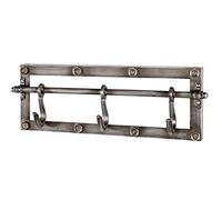 HAKU Möbel Perchero antracita, metal, metal - Dim.: AN 43 cm x AL 15 cm x P 8 cm, Estilo: Industrial