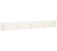 HAKU Möbel Perchero blanco, blanco, Madera maciza, MDF - Dim.: AN 82 cm x AL 10 cm x P 2 cm, Estilo: Industrial