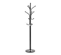 HAKU Möbel Perchero cromo, negro, Mármol, metal - Dim.: AL 179 cm x diámetro 40 cm, Estilo: Moderno