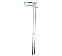 HAKU Möbel Perchero de pared cromo, metal, metal - Dim.: AN 51 cm x AL 180 cm x P 28 cm, Estilo: Moderno