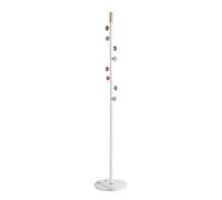 HAKU Möbel Perchero natural, blanco, Mármol, madera maciza, metal - Dim.: AL 178 cm x diámetro 35 cm, Estilo: Moderno