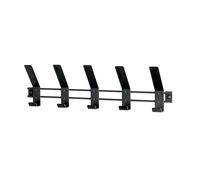 HAKU Möbel Perchero negro, metal, metal - Dim.: AN 52 cm x AL 14 cm x P 6 cm, Estilo: Moderno