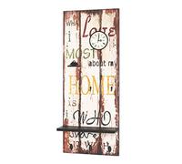 HAKU Möbel Tablón de notas motivo, vintage, MDF, metal - Dim.: AN 40 cm x AL 100 cm x P 14 cm, Estilo: Industrial