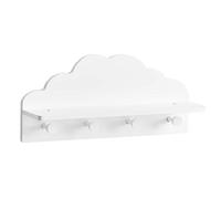 Haku Möbel Wolke - Perchero de Pared para niños (Madera DM), Color Blanco