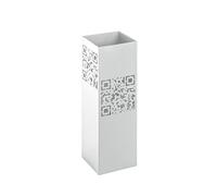 HAKU Paragüero blanco, blanco, metal, metal - Dim.: AN 16 cm x AL 48 cm x P 16 cm, Estilo: Moderno