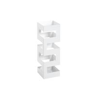 HAKU Möbel Paragüero blanco, blanco, metal, metal - Dim.: AN 16 cm x AL 48 cm x P 16 cm, Estilo: Moderno