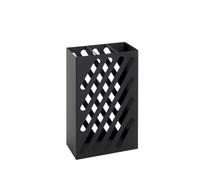HAKU Möbel Paragüero negro, metal, metal - Dim.: AN 30 cm x AL 48 cm x P 16 cm, Estilo: Moderno