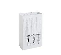 HAKU Möbel Paragüero blanco, blanco, metal, metal - Dim.: AN 30 cm x AL 48 cm x P 16 cm, Estilo: Moderno