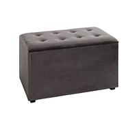 HAKU Pecho antracita, MDF, tejido textil - Dim.: AN 65 cm x AL 42 cm x P 40 cm, Estilo: Art Déco