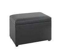 HAKU Pecho negro, Imitación de cuero, MDF - Dim.: AN 58 cm x AL 42 cm x P 39 cm, Estilo: Moderno