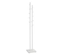HAKU Perchero blanco, blanco, metal, metal - Dim.: AN 29 cm x AL 176 cm x P 29 cm, Estilo: Moderno