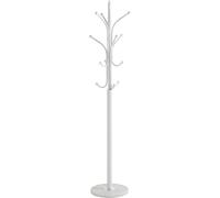 HAKU Möbel Perchero cromo, blanco, Mármol, metal - Dim.: AL 177 cm x diámetro 40 cm, Estilo: Moderno