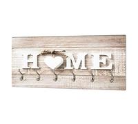 HAKU Möbel Perchero de pared acero inoxidable, motivo, MDF, metal - Dim.: AN 90 cm x AL 40 cm x P 8 cm, Estilo: Moderno