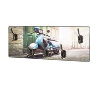 HAKU Perchero de Pared Bronce, Motivo, MDF, Metal - Dim.: AN 50 cm x AL 20 cm x P 5 cm, Estilo: Industrial