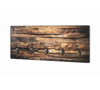 HAKU Perchero de pared bronce, motivo, MDF, metal - Dim.: AN 60 cm x AL 25 cm x P 8 cm, Estilo: Moderno