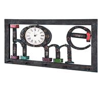 HAKU Perchero de pared motivo, vintage, MDF, metal - Dim.: AN 70 cm x AL 35 cm x P 8 cm, Estilo: Industrial