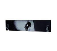 HAKU Perchero negro, Madera maciza, MDF - Dim.: AN 44 cm x AL 10 cm x P 2 cm, Estilo: Industrial