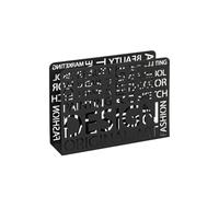 HAKU Möbel Perchero negro, metal, metal - Dim.: AN 35 cm x AL 26 cm x P 10 cm, Estilo: Moderno