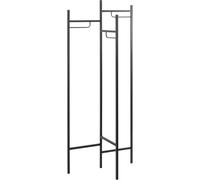 HAKU Perchero negro, metal, metal - Dim.: AN 70 cm x AL 170 cm x P 36 cm, Estilo: Moderno
