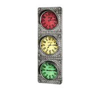 HAKU Reloj Antracita, Metal, Metal - Dim.: AN 33 cm x AL 100 cm x P 17 cm, Estilo: Industrial
