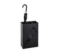 HAKU Möbel Paragüero negro, metal, metal - Dim.: AN 30 cm x AL 48 cm x P 16 cm, Estilo: Moderno