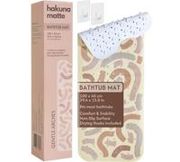 Hakuna Matte Bathtub Mat Gentle Arcs 100 x 40 cm Alfombrilla de baño antideslizante para niños, incluye gancho, antideslizante, sin BPA