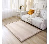 Hakuna Matte Alfombra de terciopelo para bebé 120 x 170 cm, beige
