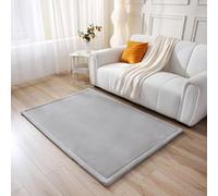 Hakuna Matte Alfombra de terciopelo para bebé 120 x 170 cm, gris