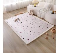 Hakuna Matte Colchoneta Manta Juegos Bebe 200x150x2,5cm, Confeti - Tapete Infantil con Memory Foam Manta de Juegos Bebe Antideslizante, Tatami Bebe, Suelos Infantiles