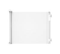 Hakuna Pets Puerta retráctil para Perro a Prueba de Patas, 36.6 Pulgadas de Alto se extiende hasta 71 Pulgadas de Ancho, Color Blanco