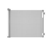 Hakuna Pets Puerta retráctil para Perros para Interiores y Exteriores, a Prueba de Patas, 93 cm de Alto, se extiende hasta 1,8 m de Ancho, Color Gris