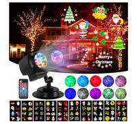 HAKUTA Proyector LED Efecto Ola Oceánica HD con 10 Diapositivas HD (Ola Oceánica 3D + Patrones) y Control Remoto para Navidad, Año Nuevo, Cumpleaños, Halloween, Acción de Gracias