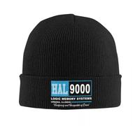 HAL-9000 Gorros de Punto Desgastados Gorros de otoño Invierno Anchos 2001: Una odisea del Espacio Gorros para Hombres y Mujeres Acrílico para Cascos Casuales