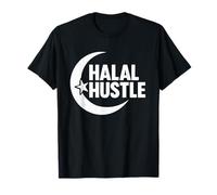 Halal Hustle Media Luna Árabe Islámica Camiseta