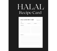 Halal Recipe Card: For Muslim Men & Women