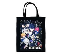 Halantex Bolso Shopping Bag shopper - Dimensiones 35 x 40 x 1 cm - Tote Bag Poliéster con 2 asas de 27 cm, Black Multi, 35 x 40 x 1 cm