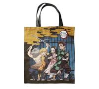 Halantex Bolso Shopping Bag shopper - Dimensiones 35 x 40 x 1 cm - Tote Bag Poliéster con 2 asas de 27 cm, Black Multi, 35x40x1 cm