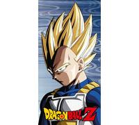 Halantex Dragon Ball Z - Toalla de playa con diseño de Vegeta Super Saiyan, 100% algodón, 70 x 140 cm, DB-1520T