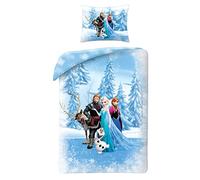 Halantex Frozen - Juego de Cama (algodón, Funda nórdica de 140 x 200 cm y Funda de Almohada de 70 x 90 cm)