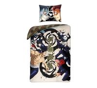 Halantex Jujutsu Kaisen el desafío - Megumi Fushiguro Yuji Itadori - Funda nórdica 140 x 200 cm con funda de almohada 70 x 90 cm - Microfibra
