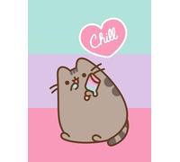 Halantex Manta polar Pusheen The Cat Cat Chill - 100% poliéster - Dimensiones 130 x 170 cm - Multicolor