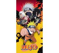 Halantex Naruto Uzumaki Sasuke Itachi Uchiha - Toalla de playa o baño - 100% algodón - Dimensiones 70 x 140 cm - Multicolor NA-3404T