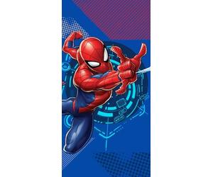 Halantex Spiderman - Toalla de playa con diseño de Spiderman, 100% algodón, 70 x 140 cm, color azul, SPM-0901T